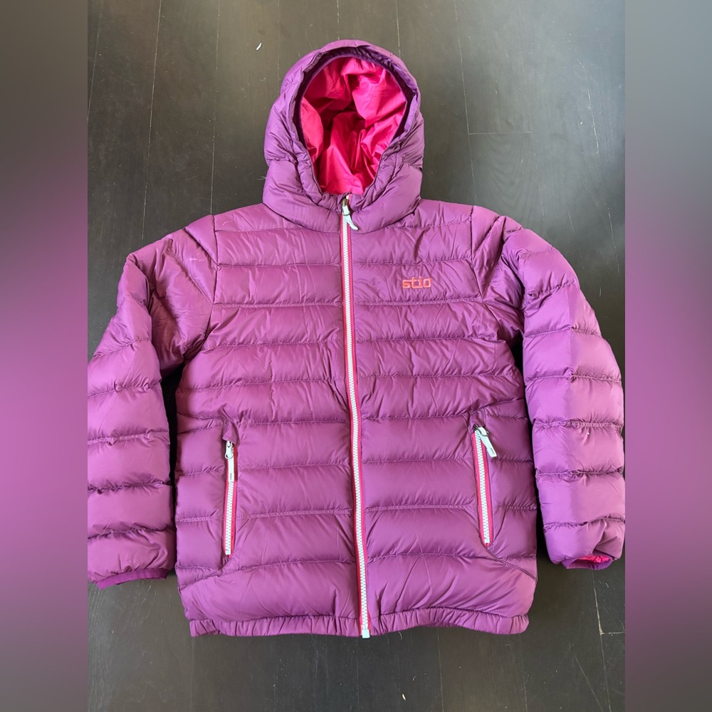 Stio Kids’ Hometown Down Hooded Jacket, size 14